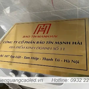 Bang hieu cong ty bang inox