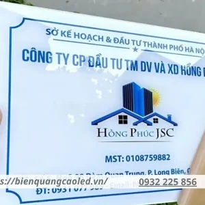 bảng hiệu mica công ty