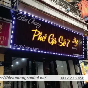 biển quảng cáo bún phở