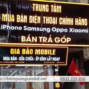 Biển quảng cáo cửa hàng điện thoại chữ nổi 3D