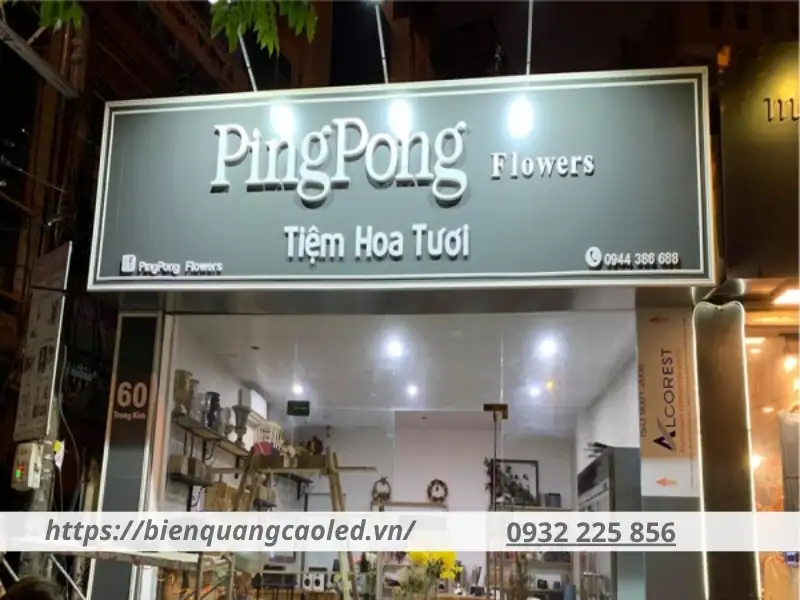 Lưu ý khi thiết kế biển quảng cáo cửa hàng hoa