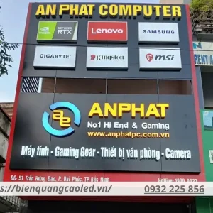 Biển chữ nổi là lựa chọn phổ biến cho biển hiệu máy tính
