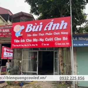 biển quảng cáo tạp hoá trang phát