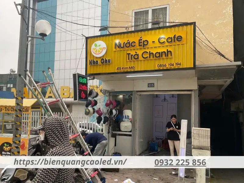 Trang Phát - Đơn vị thiết kế và thi công biển quảng cáo quán cafe uy tín