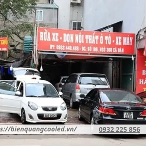 Biển quảng cáo rửa xe ô tô mang lại nhiều lợi ích thiết thực