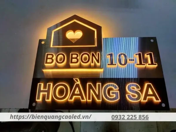 Biển số nhà LED được nhiều người yêu thích, lựa chọn