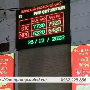 Xu hướng thiết kế biển hiệu cửa hàng vàng bạc kết hợp đèn led