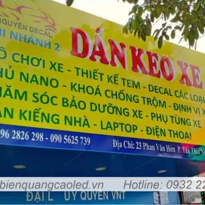 Bang Alu dan decal noi bat