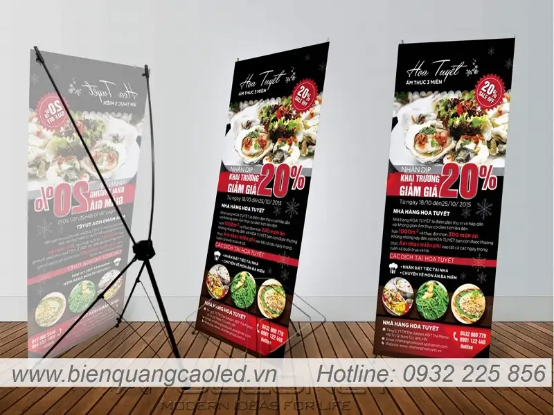 Khung Standee chu x Khung Standee chu x
