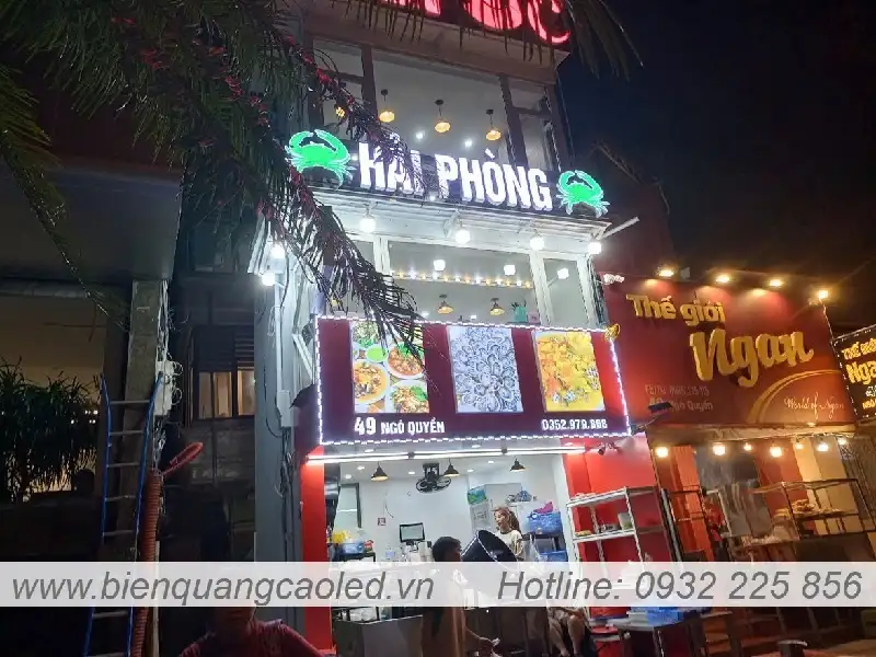 Bảng hiệu quán ăn - Biển Hiệu Chữ Nổi Led Trang Phát