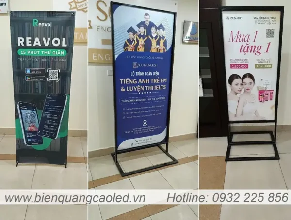 Standee chan sat Ha Noi