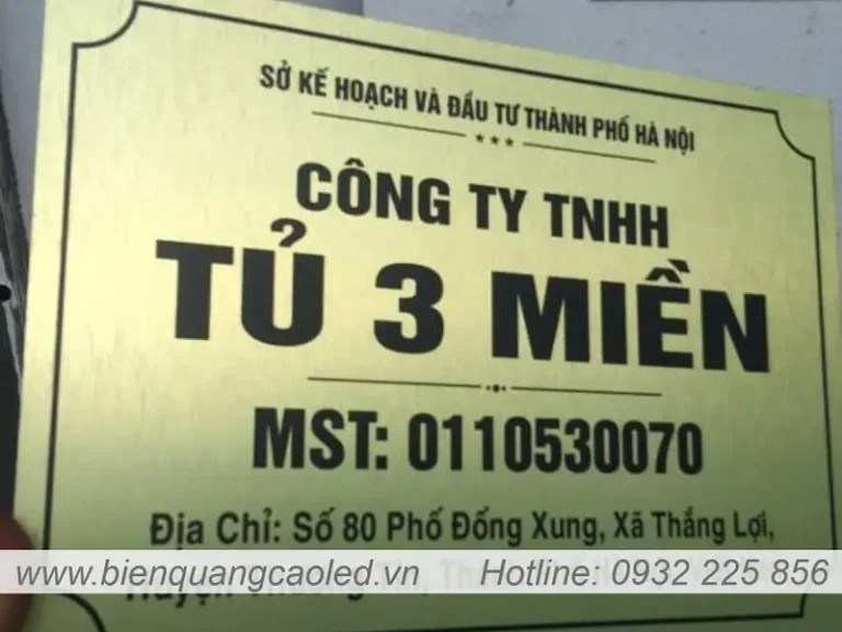 Biển Công Ty Alu In UV
