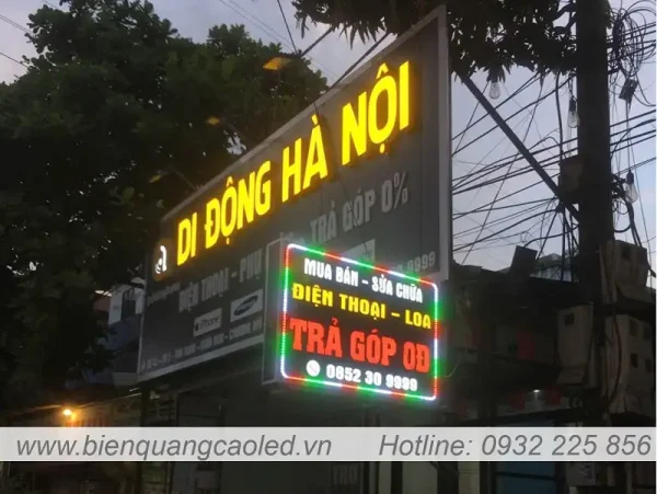 bien led cua hang dien thoai