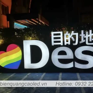 chu gan buc trang tri su kien dep