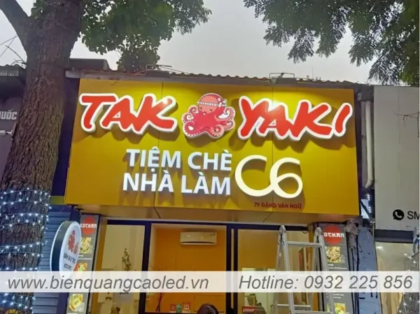 thi cong Bien quang cao chu noi mica Alu Inox tai ha noi