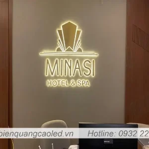 Bang hieu chu noi inox sang den