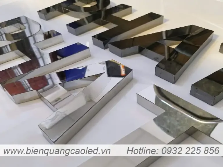 Chữ Inox Trắng Gương