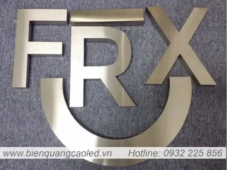 Chữ Inox Xước Bạc