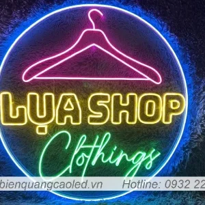 Chu led neon quang cao