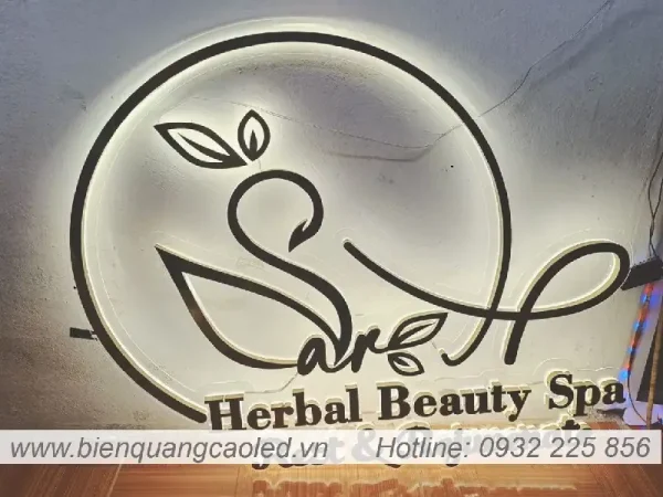 Logo inox co den LED