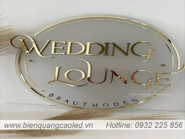 Logo mica trong 3mm dan chu