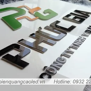 Logo nen alu chu noi mica chao cao cap Trang Phat