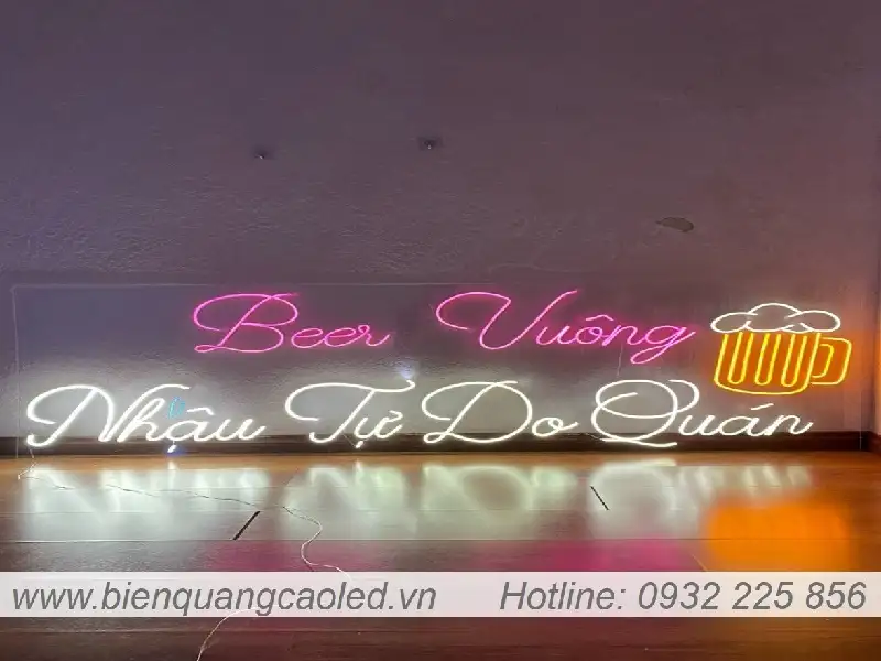 Mau chu led neon