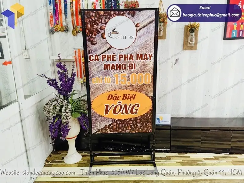Bien quang cao quan ca phe