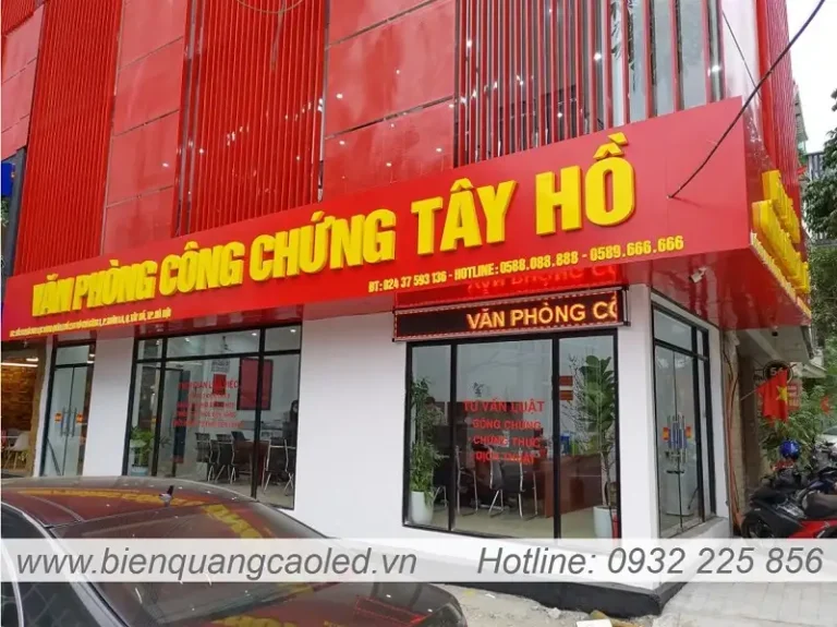 Biển quảng cáo văn phòng công chứng