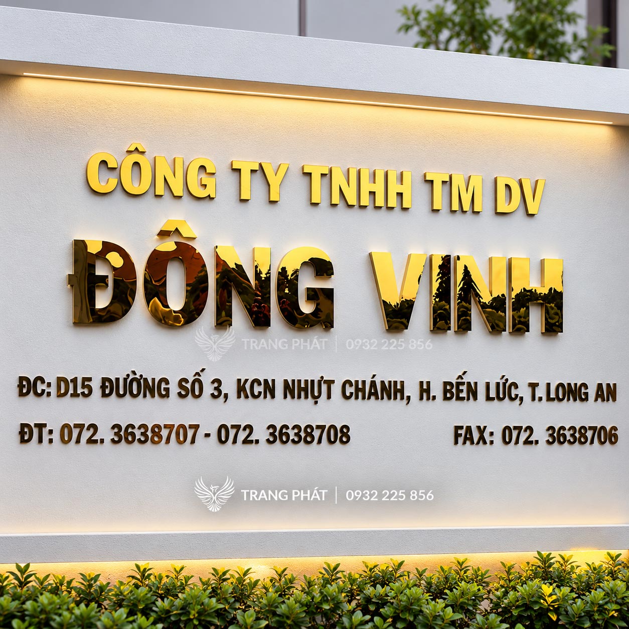 chữ inox vàng gương 1