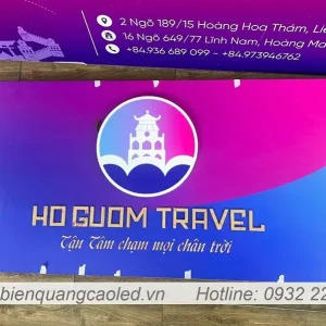 logo cong ty den led hat sang treo tuong