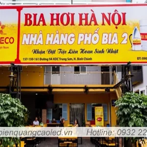 Bien quang cao quan bia dep