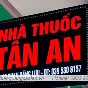 Bien vay quang cao LED nhay am ban