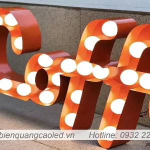 Chu alu cam bong LED