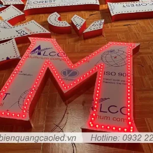 Chu noi alu cam bong LED