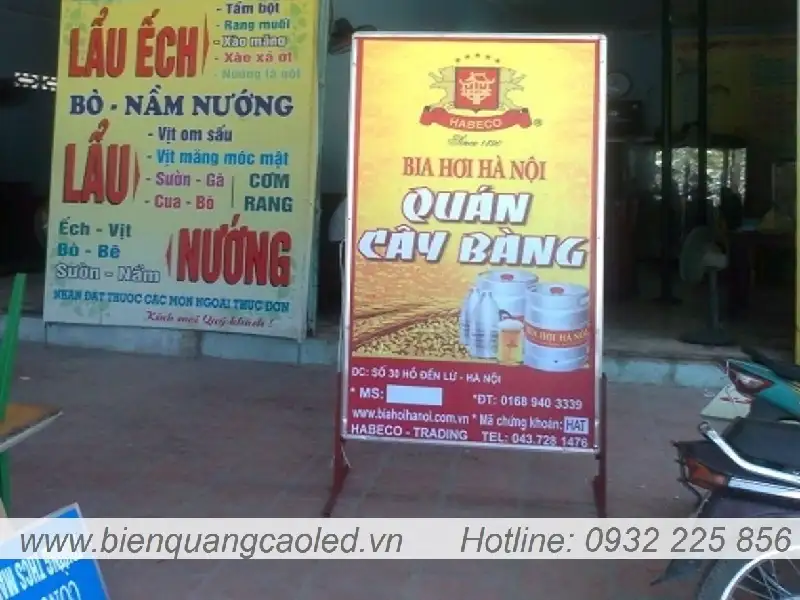 Mau bien quang cao quan bia