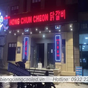 Thiet ke chu mica do sang hat den