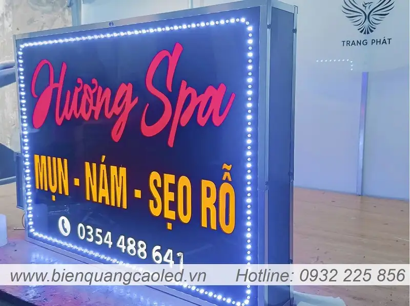 bien led alu am ban Spa