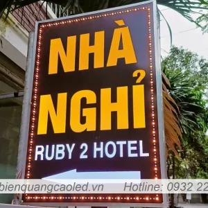 bien led nha nghi hinh chu nhat