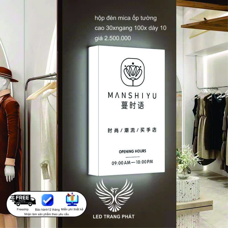 Biển Vẫy Hộp Đèn Quảng Cáo Sáng 5 Cạnh