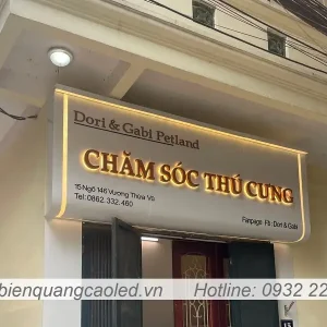 lam bien quang cao pet shop quan Thanh Xuan